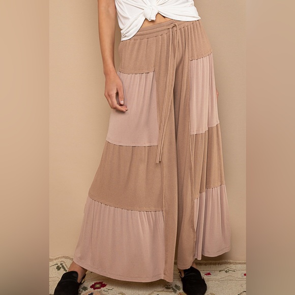 POL Ribbed Knit Wide Leg Long Lounge Pants - Picture 6 of 6